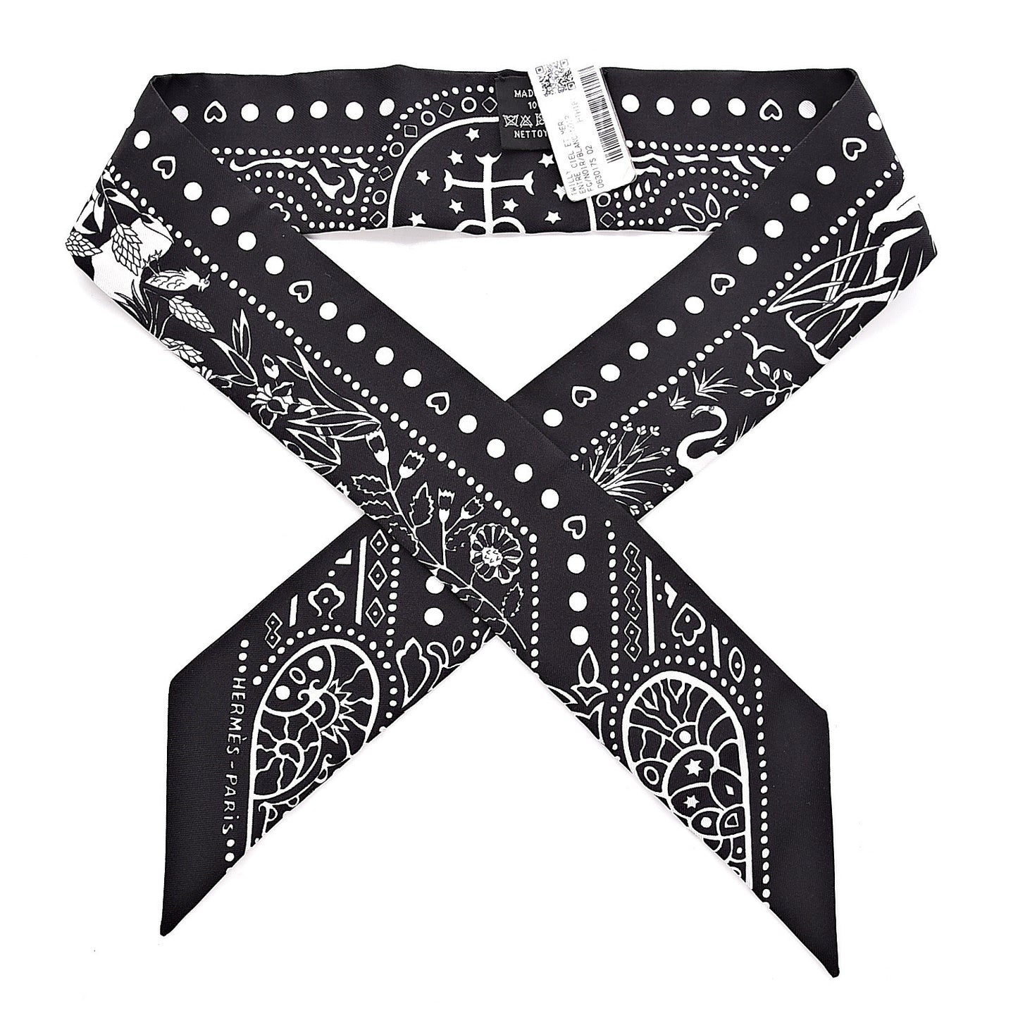 Silk Entre Ciel Et Mer Twilly Black White