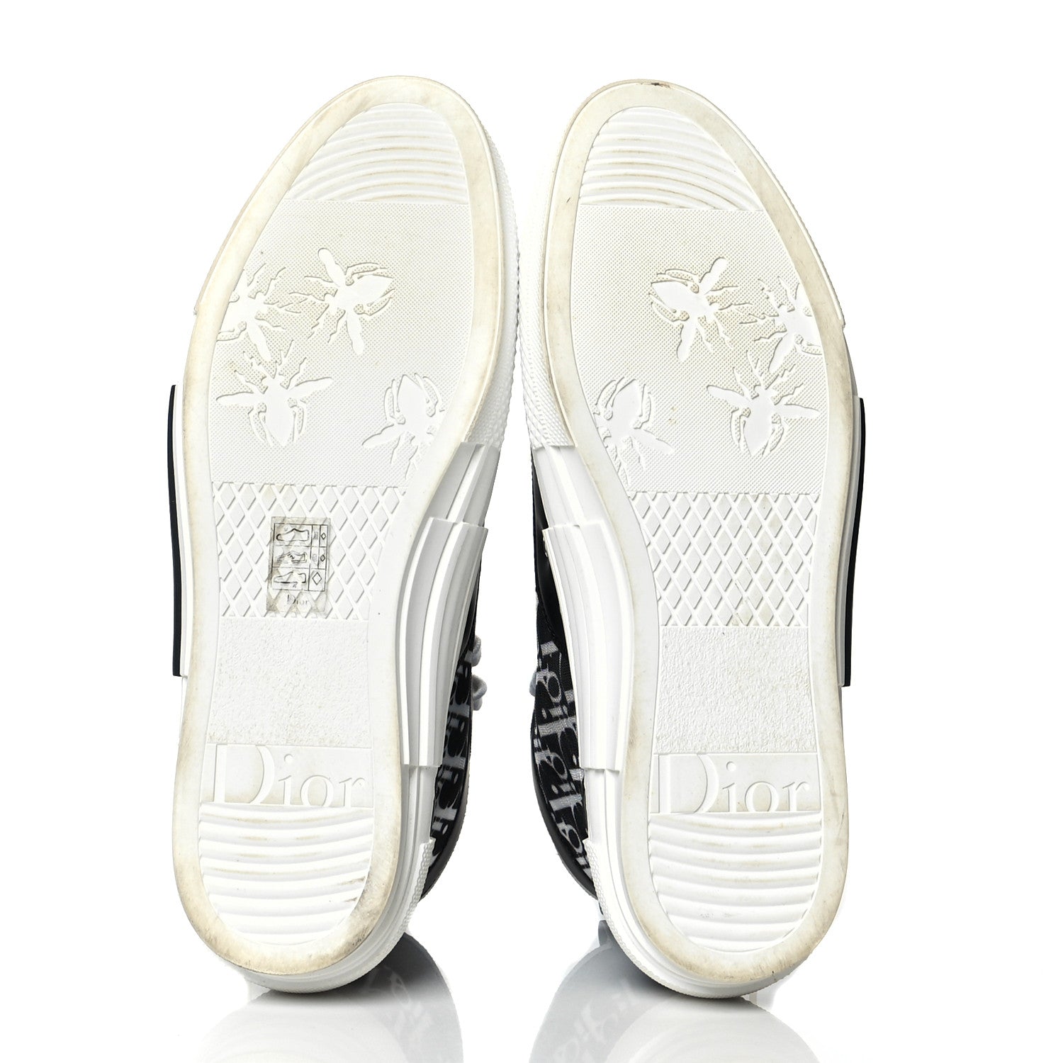 Christian Dior Canvas Oblique Mens B23 High Top Sneakers 43 White 5 of 9