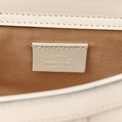 Gucci Wonka Grain Calfskin Mini Diana Tote Bag Mystic White Orange Fluo 6 of 11