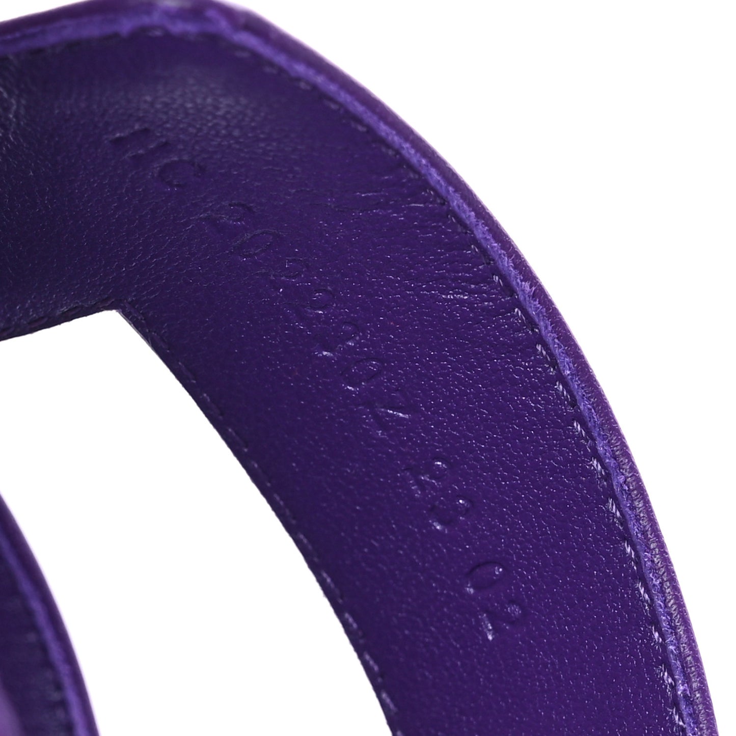 Calfskin Oran Sandals 38 Violet Majorette