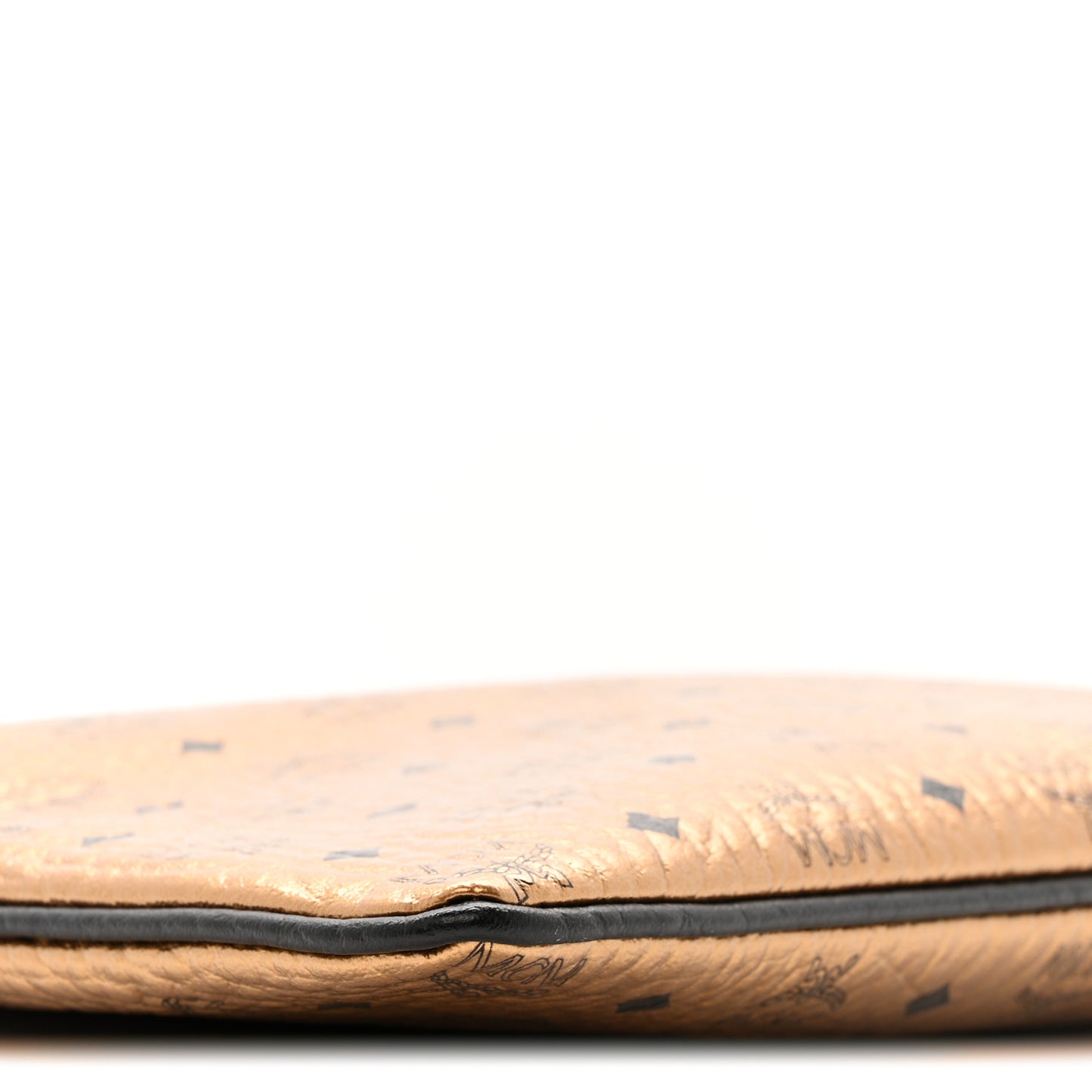 Metallic Visetos Medium Crossbody Pouch Gold