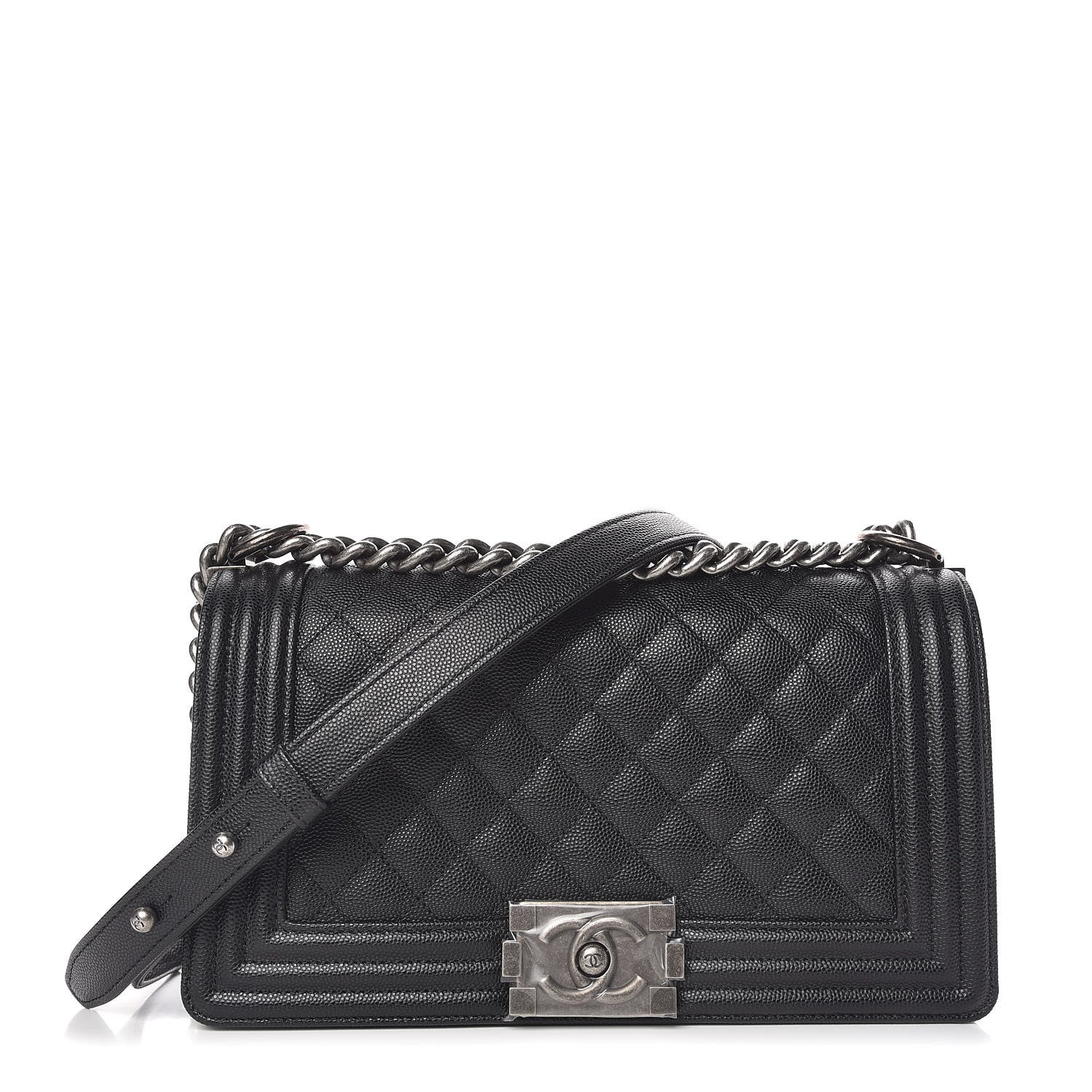 Chanel Caviar Quilted Medium Boy Flap Black 1 of 11