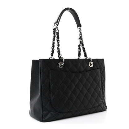 Chanel Caviar Quilted Grand Shopping Tote GST Black 3 of 11
