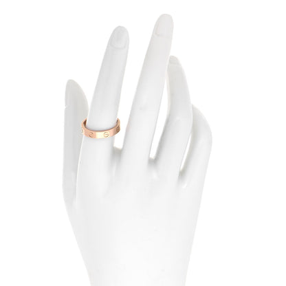 Cartier 18K Pink Gold 4mm LOVE Wedding Band Ring 57 8 2 of 5