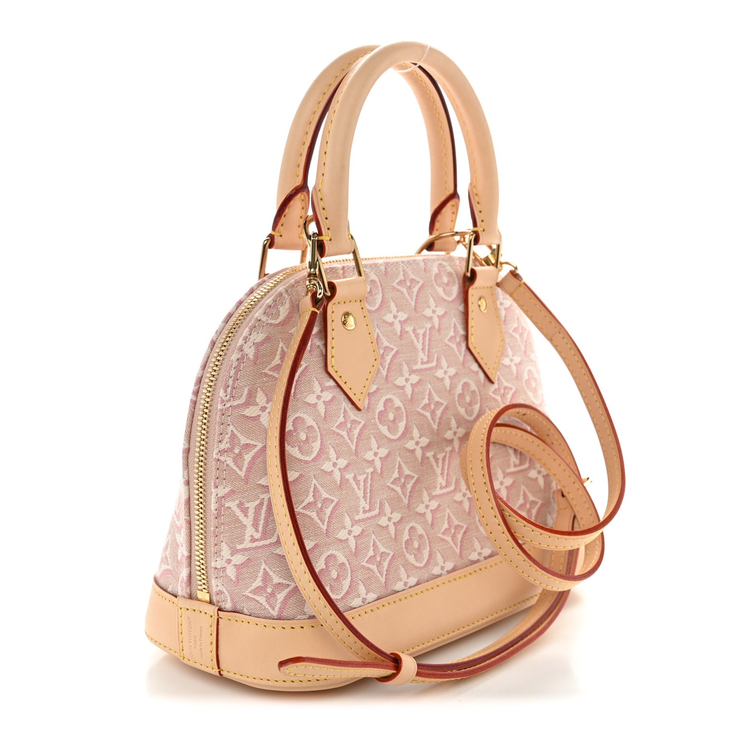 Monogram Embleme Jacquard Alma BB Rose Ruban