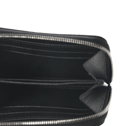 Louis Vuitton LOUIS VUITTON Calfskin Lockme Zippy Coin Purse Black 5 of 9