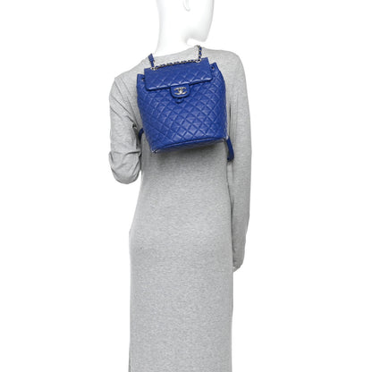 Chanel Lambskin Quilted Small Urban Spirit Backpack Blue 2 of 10