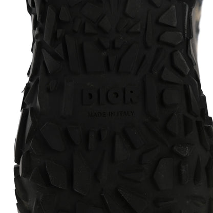 Christian Dior Jacquard Rubber Oblique Mens B28 High Top Sneakers 42 Black Blue 7 of 9