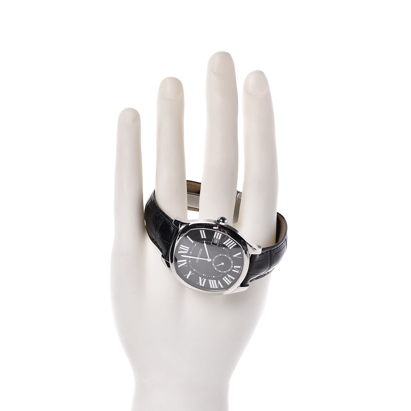Stainless Steel Alligator 41mm Drive De Automatic Watch Black