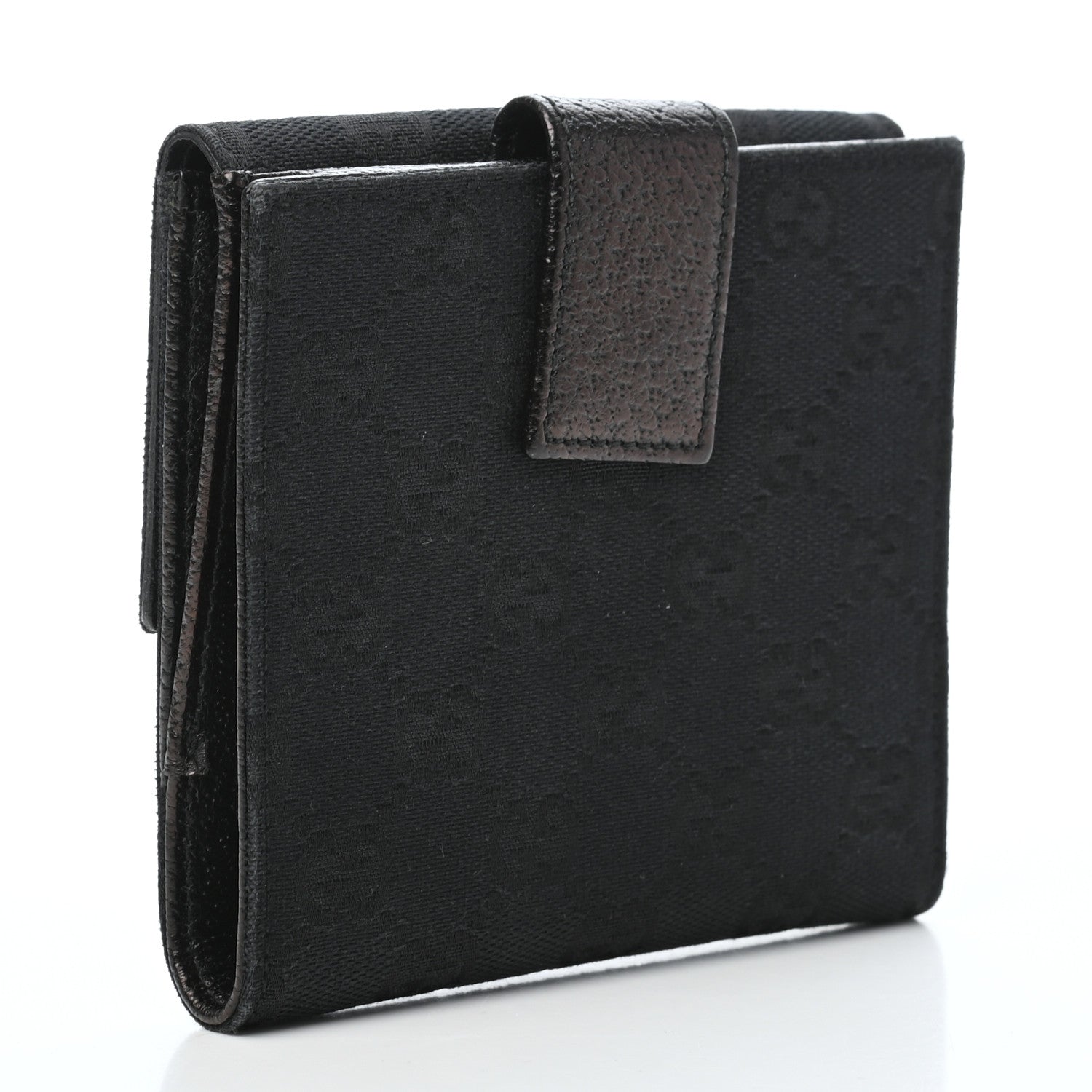 Gucci Monogram Eclipse Compact Wallet Black 3 of 5