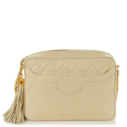 Chanel Lambskin Quilted Camera Case Beige Clair 1 of 9