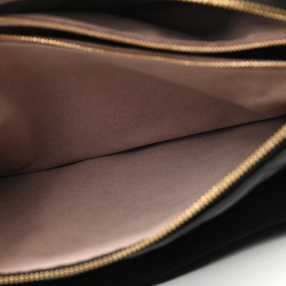 Louis Vuitton Lambskin Embossed Monogram Coussin PM Black 7 of 12