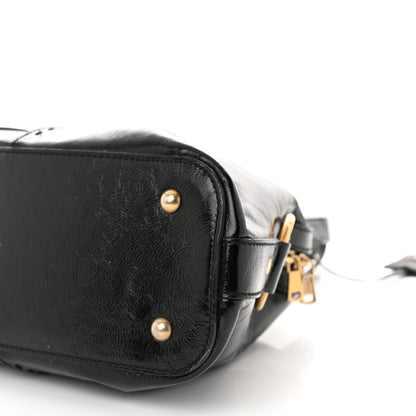 Saint Laurent Textured Patent Calfskin Medium Muse Black 10 of 11