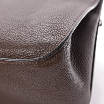 Hermes Taurillon Clemence Jypsiere 34 Chocolate 26 of 29