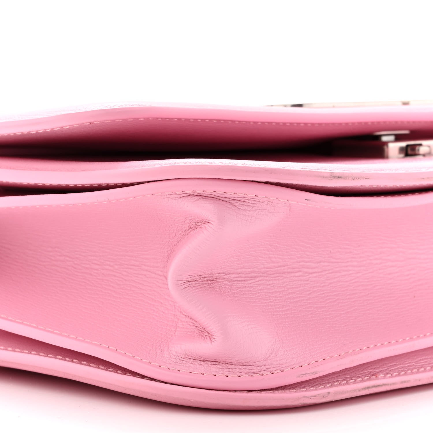 Balenciaga Calfskin Stripe Embossed Medium Gossip Bag Candy Pink 8 of 10