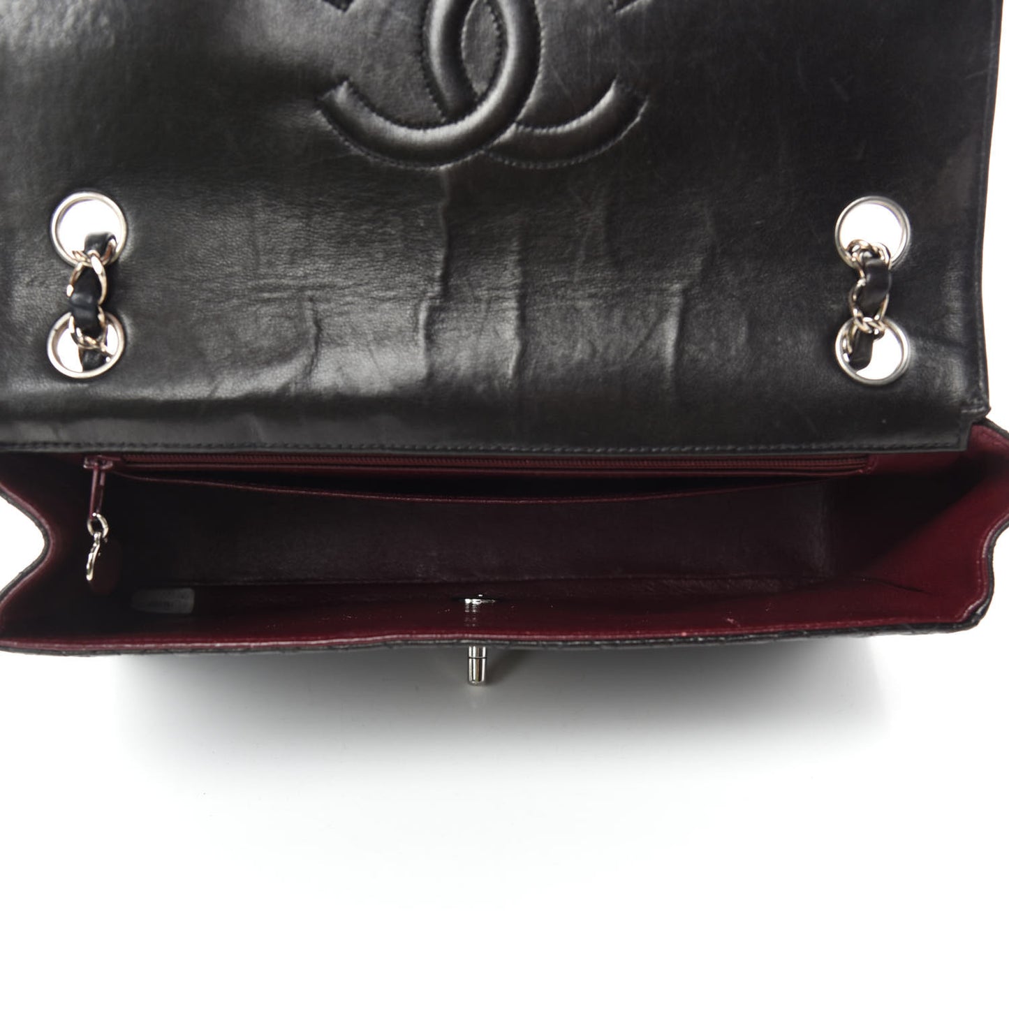 Lambskin Micro Quilted Medium Single Flap Black