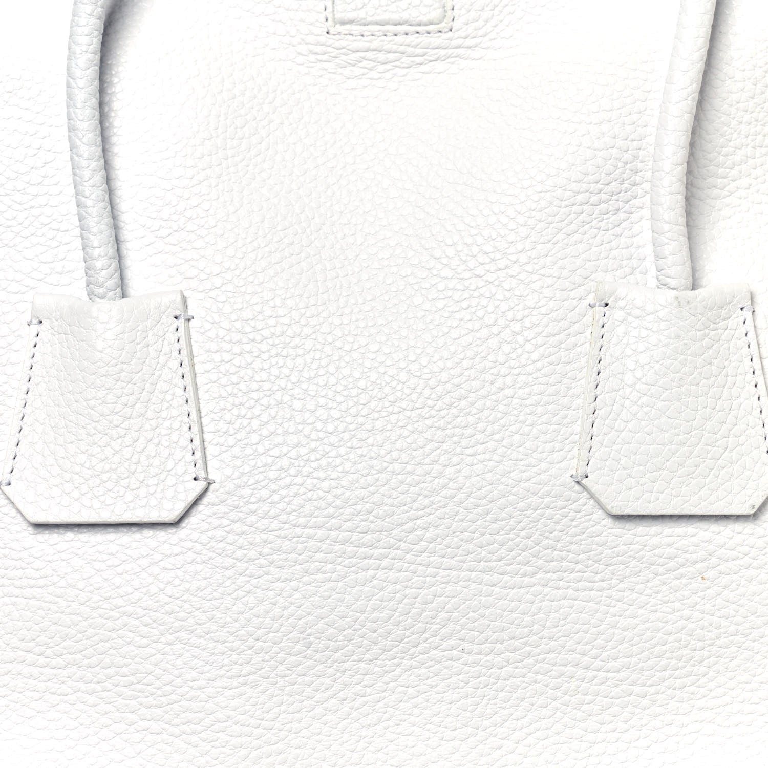 Burberry London Grainy Calfskin Medium Baynard Tote White 8 of 13