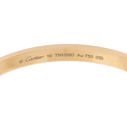 Cartier 18K Yellow Gold LOVE Bracelet 19 7 of 9