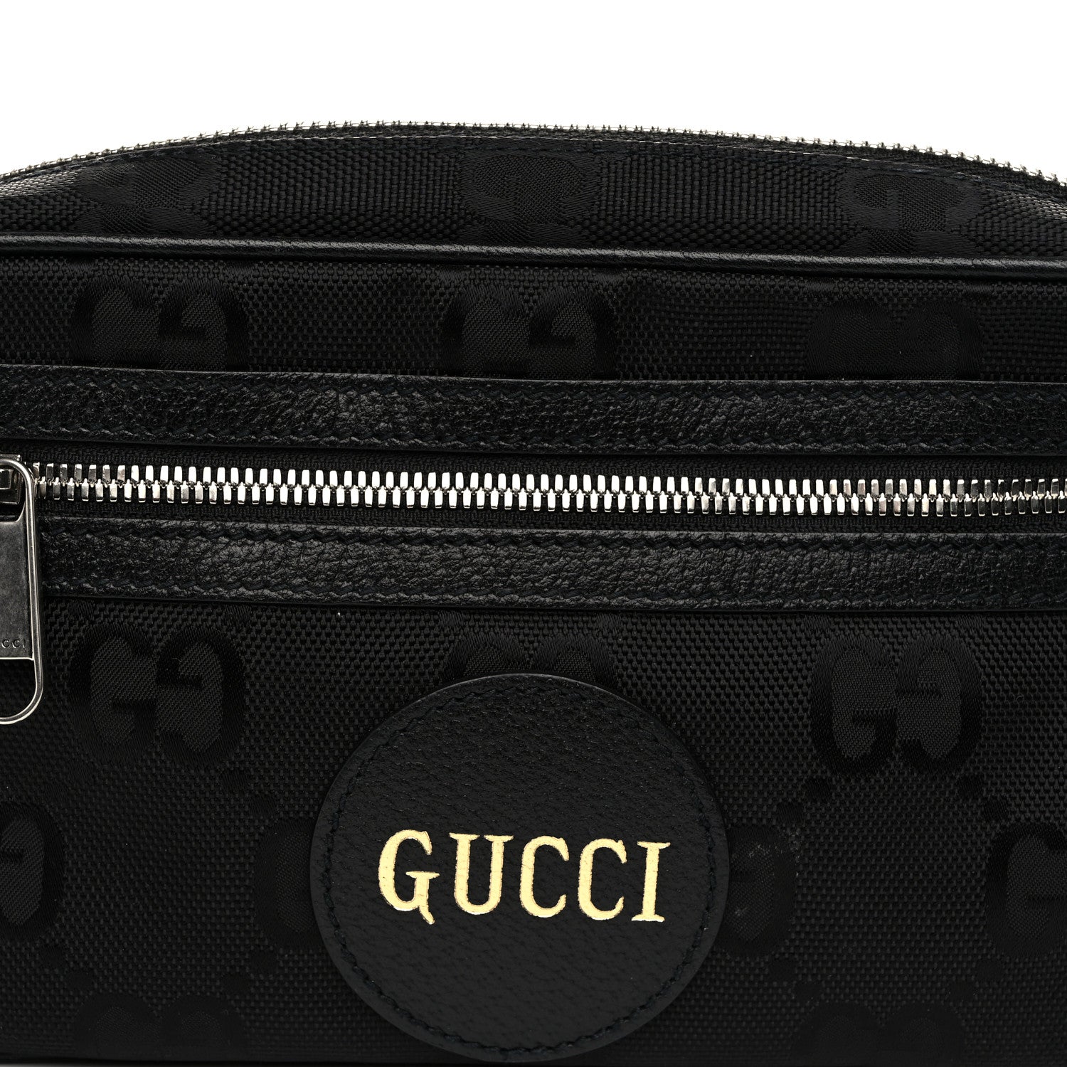 Gucci Econyl Nylon Monogram Off The Grid Belt Bag Black 8 of 11