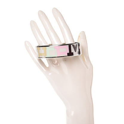 Hermes Enamel Printed Capitales Wide Bracelet 65 2 of 4