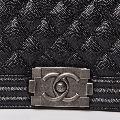 Chanel Caviar Quilted Small Boy Flap Black 10 of 12