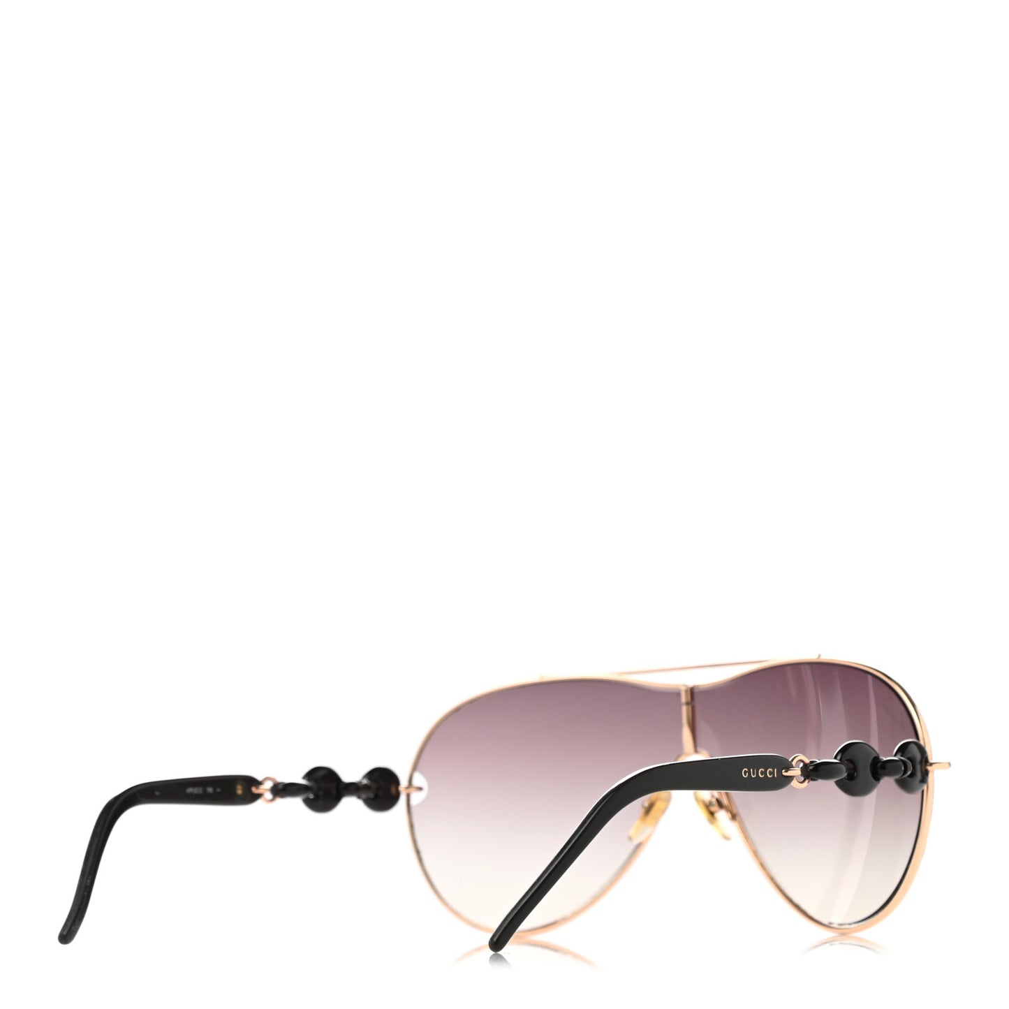 Marina Chain Aviator Sunglasses Gold Black
