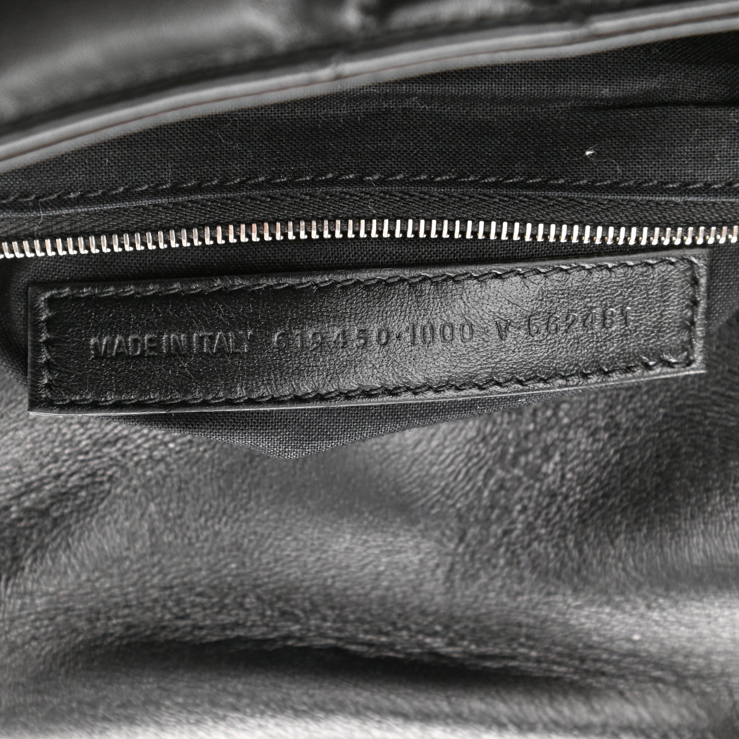 Balenciaga Nappa Calfskin Quilted Touch B Puffy Clutch Black 7 of 10