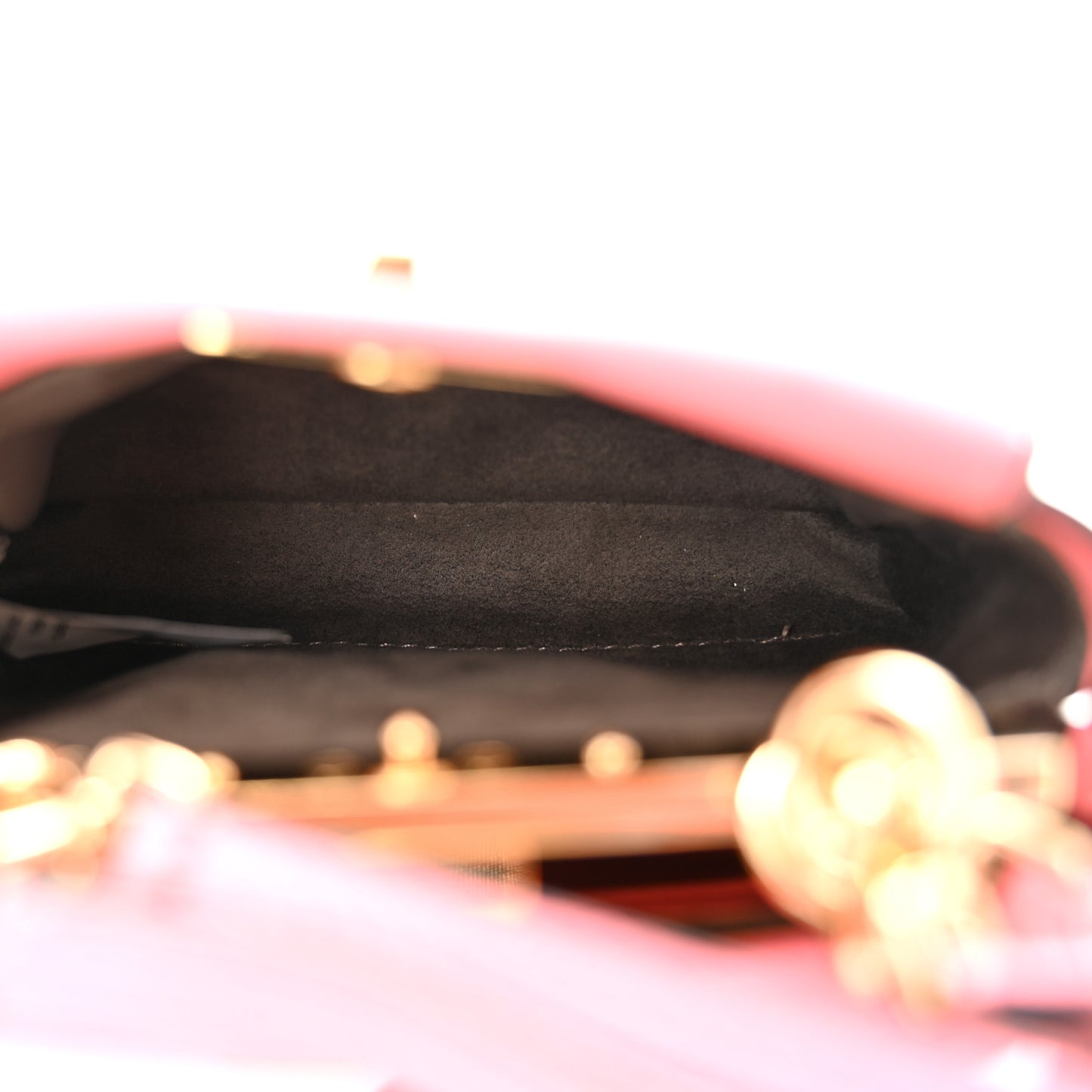 Shiny Nappa Micro Peekaboo Iconic Satchel Rosa Fluo