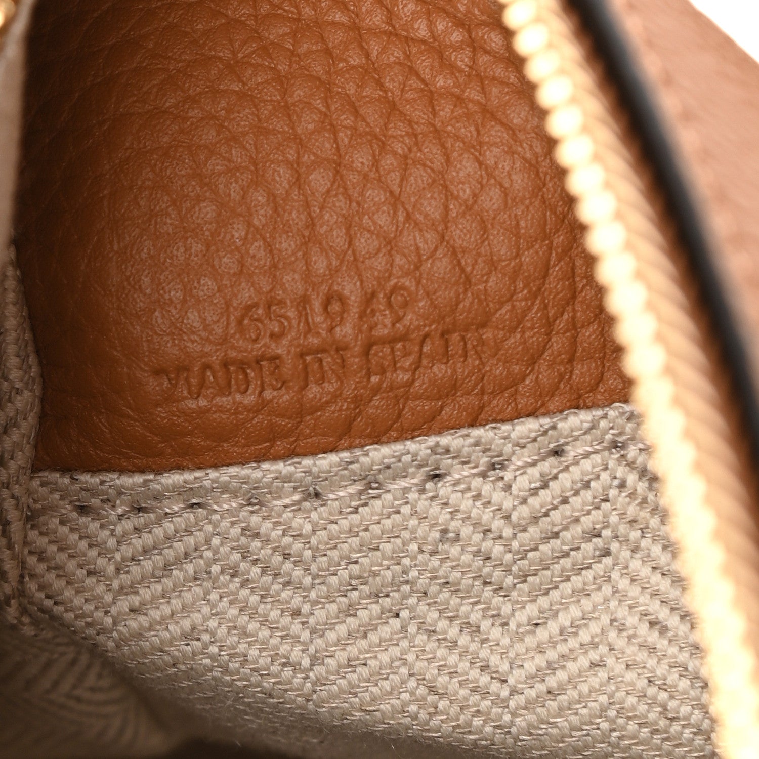 Loewe Grained Calfskin Small Puzzle Bag Tan 7 of 9