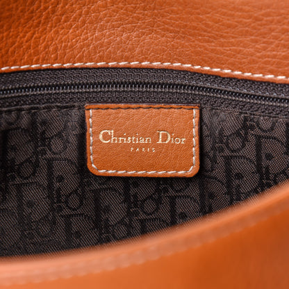Christian Dior Calfskin Baudrier Double Saddle Bag Brown 6 of 10