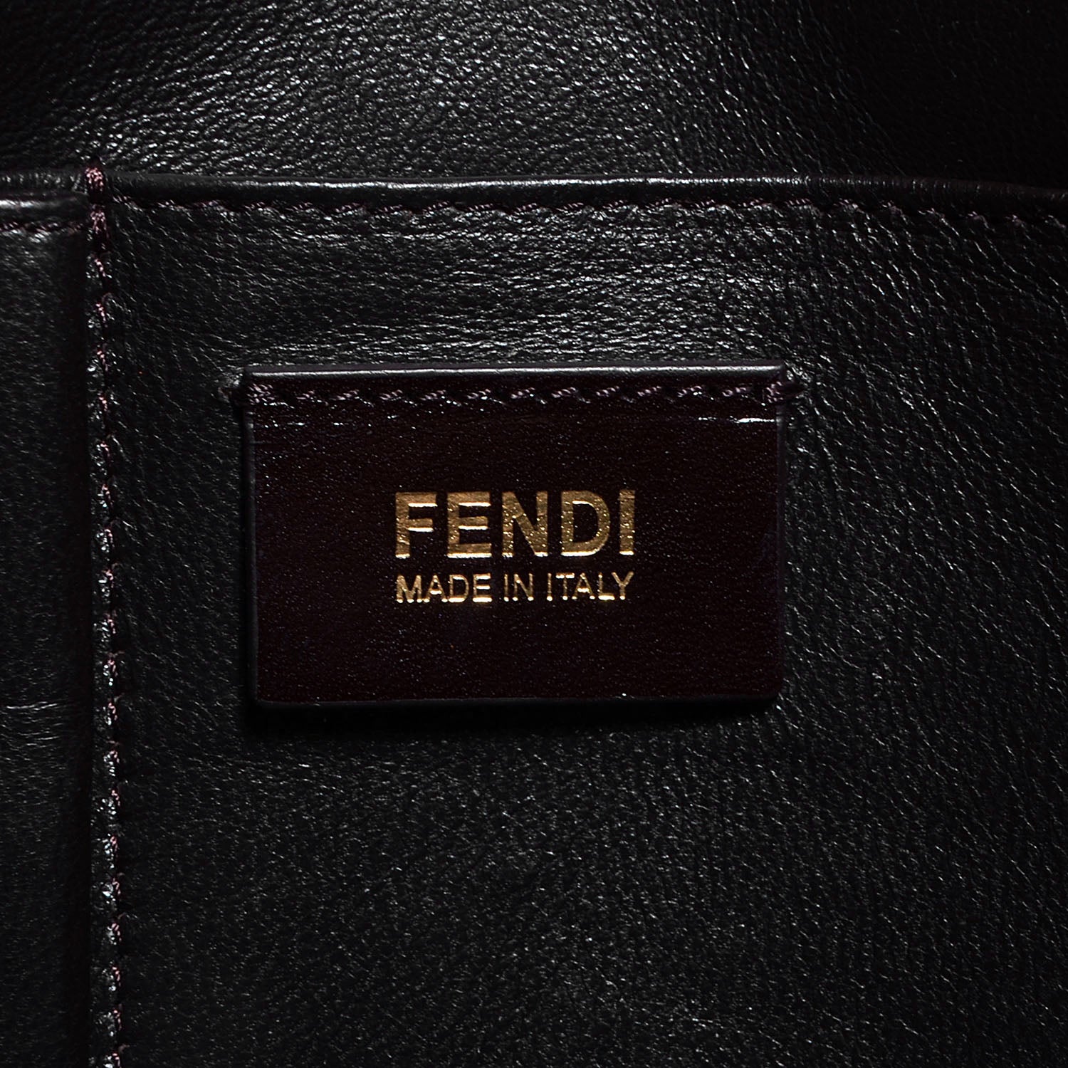 Fendi Dimpled Calfskin Classico No. 4 Tote Brown 6 of 10