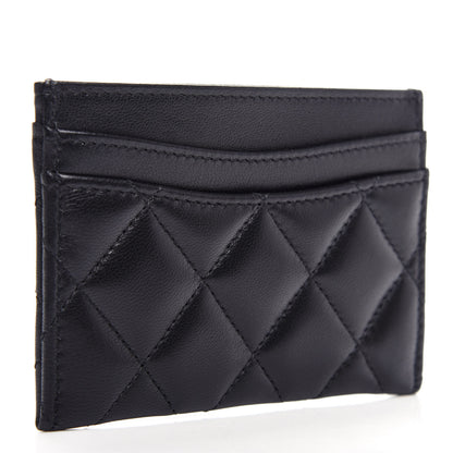Chanel Lambskin Quilted Card Holder Black 3 of 9