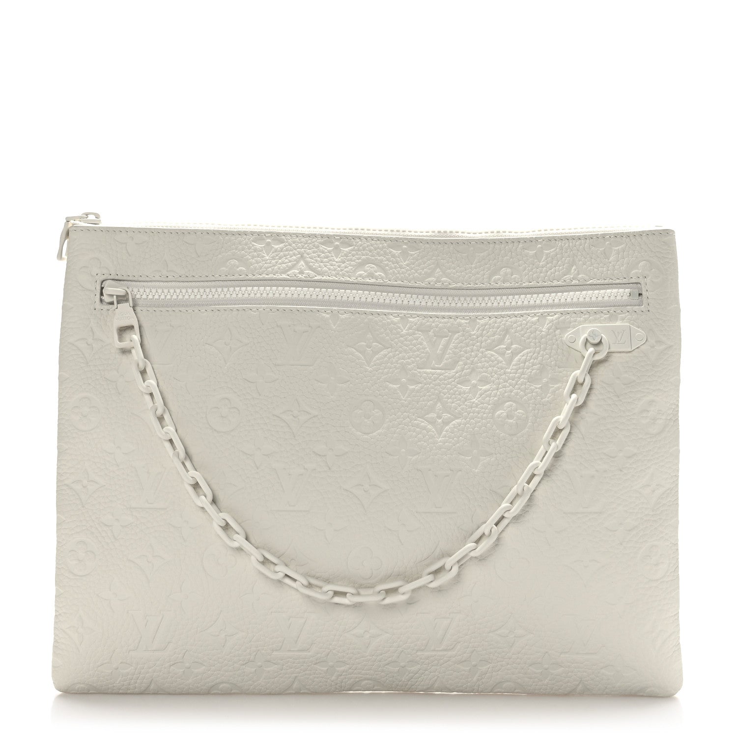 Louis Vuitton Taurillon Monogram Solar Ray A4 Pouch White 1 of 6