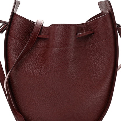 The Row Deerskin Drawstring Pouch Burgundy 7 of 10