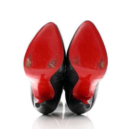 Christian Louboutin Calfskin Bourge 100 Tall Boots 36.5 Black 5 of 8