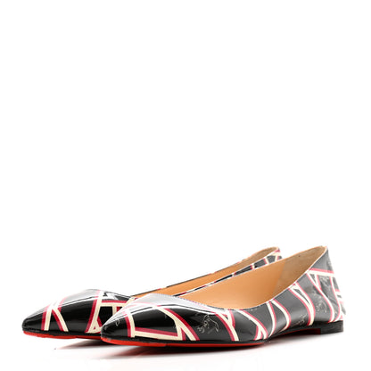 Christian Louboutin Patent Ribbon Ballalla Flats 39 Multicolor 3 of 12