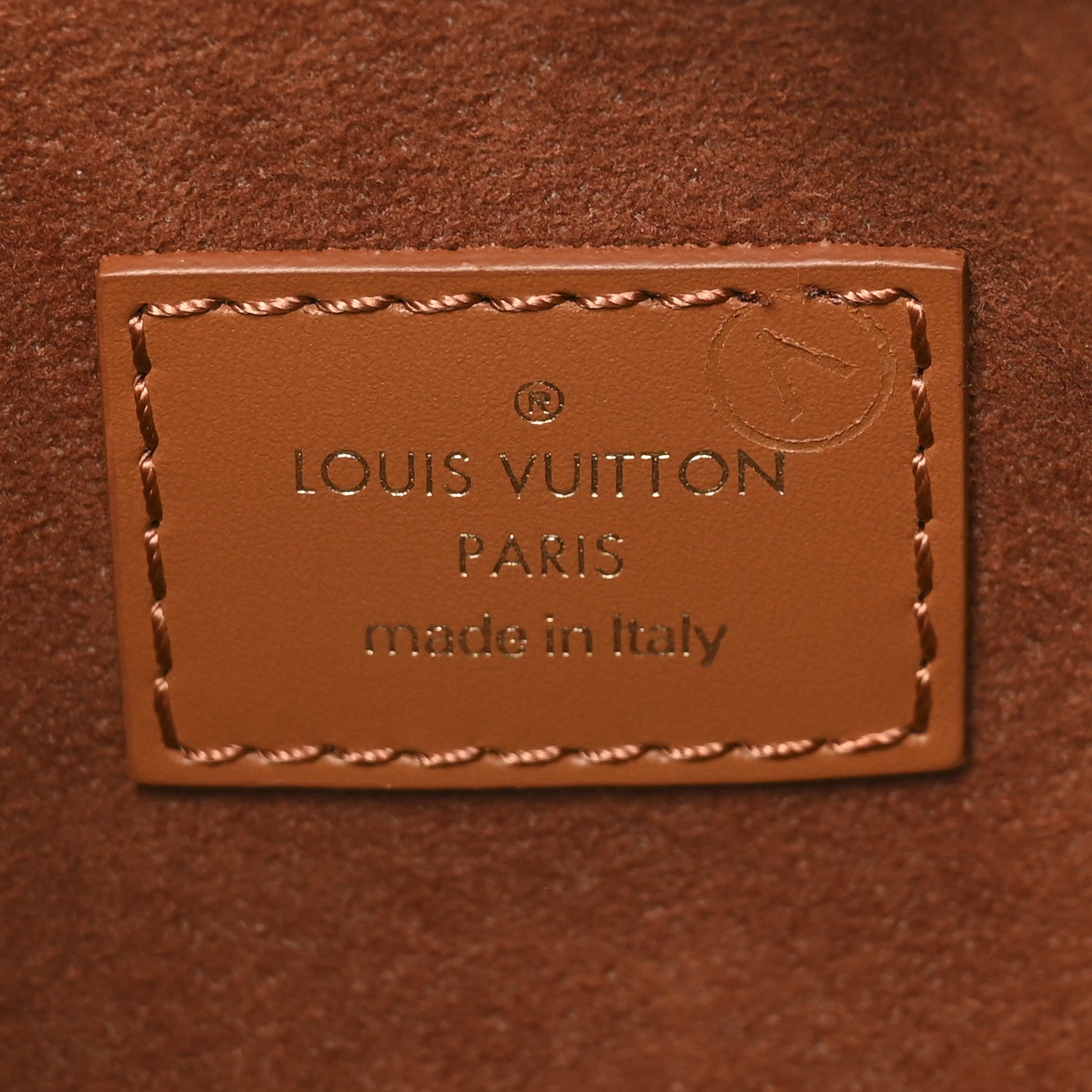 Louis Vuitton Calfskin Debossed Monogram Side Trunk Tan 6 of 9