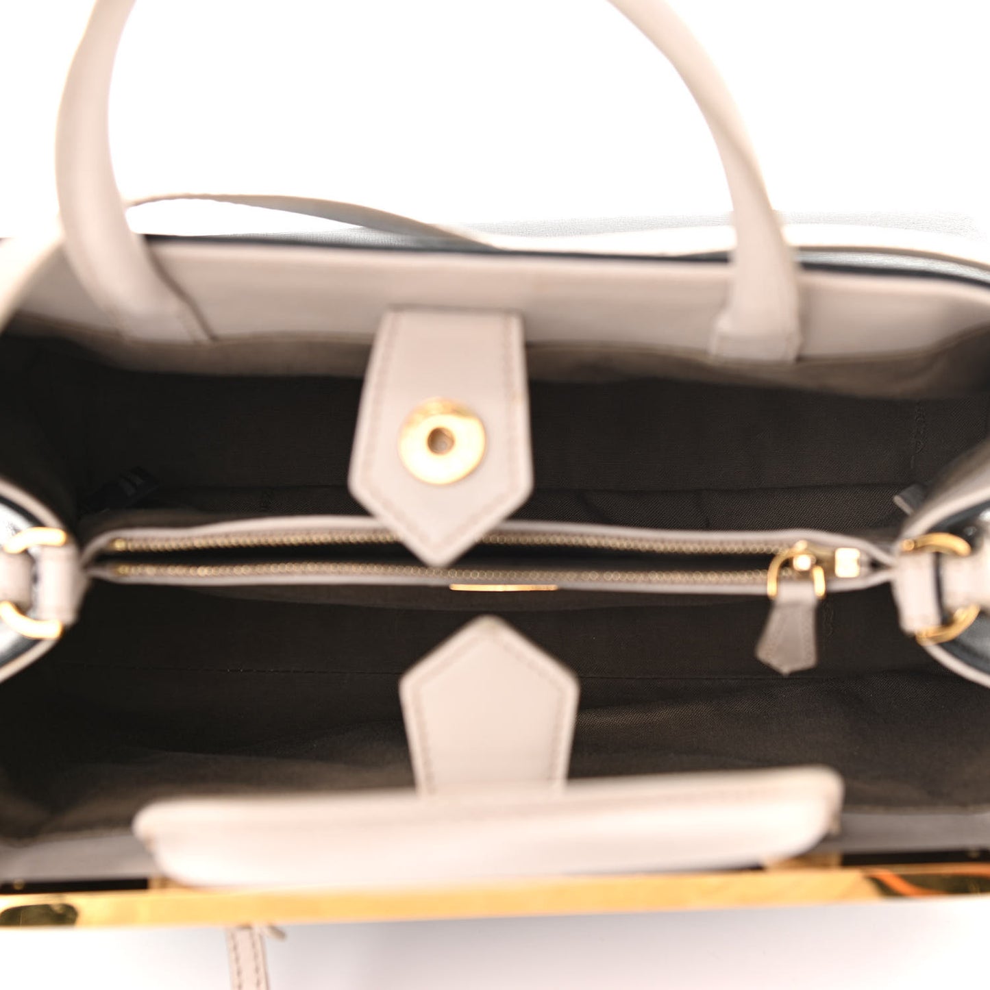 Vitello Elite Monster Petite 2Jours Tote Black Grigio Polvere Multicolor