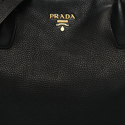 Prada Vitello Daino Tote Black 7 of 11