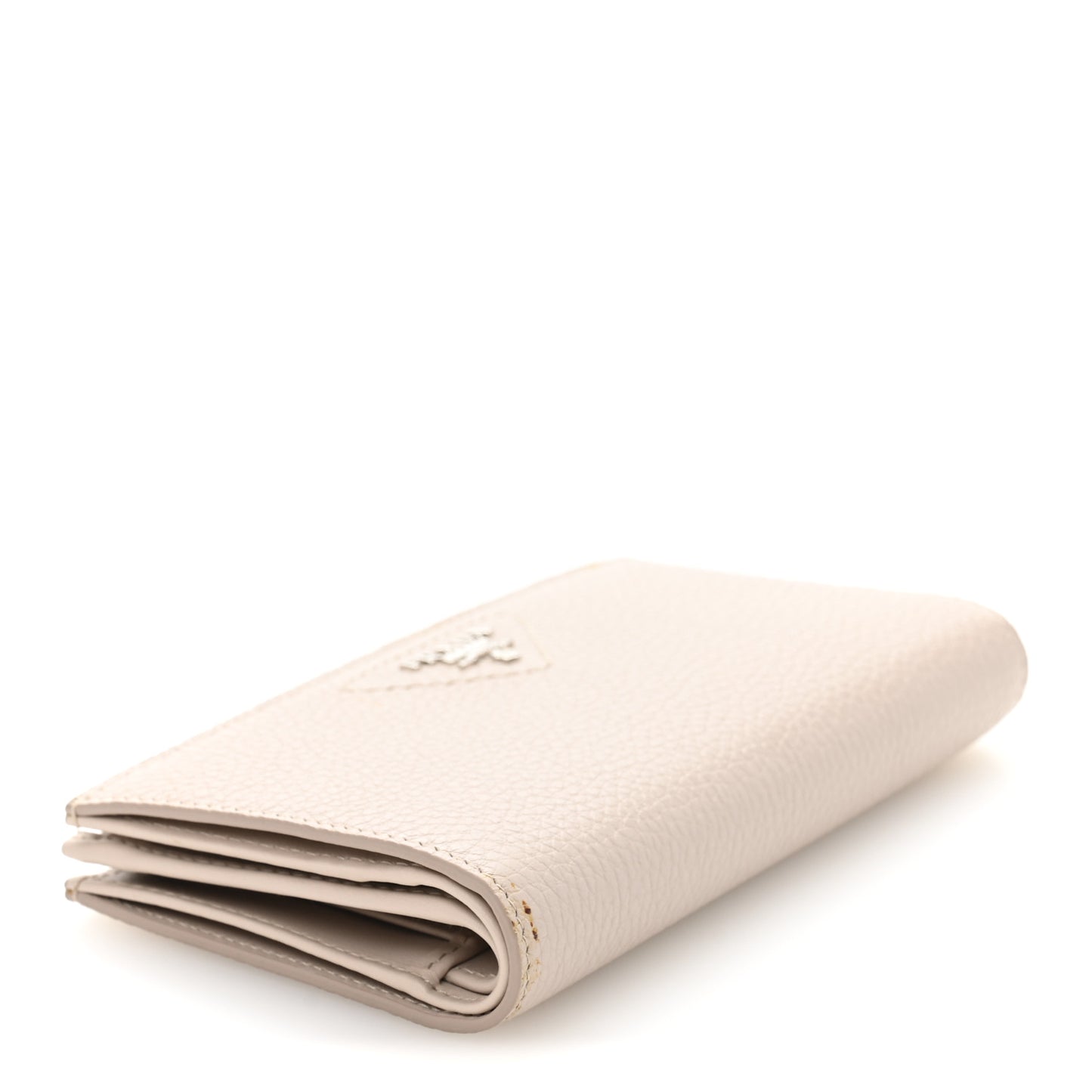 Vitello Daino Triangle Continental Zip Wallet Ninfea