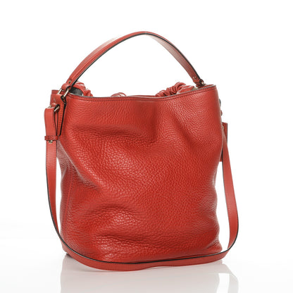 Burberry Grainy Calfskin Medium Ashby Hobo Cadmium Red 3 of 6