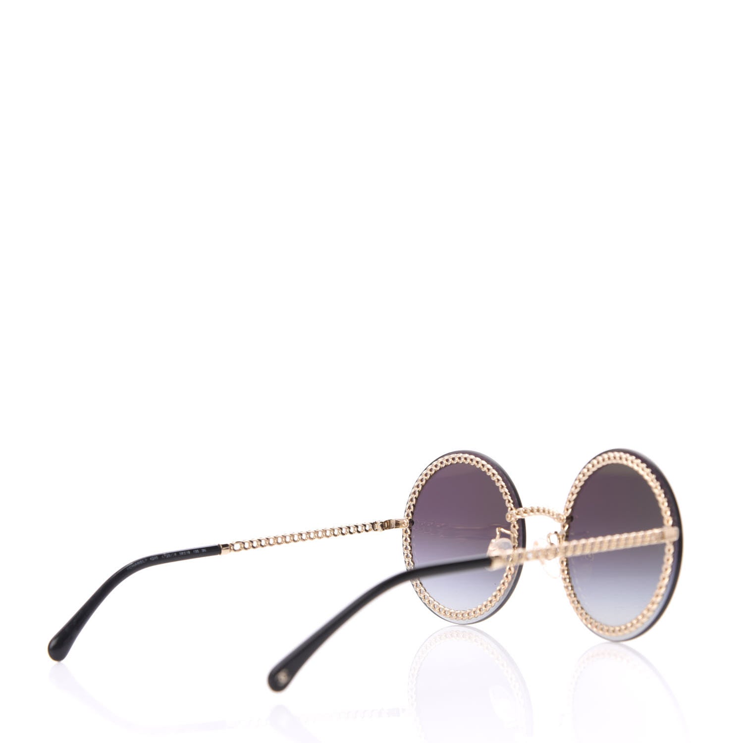 Chanel Round Chain Sunglasses 4245 Gold 4 of 8