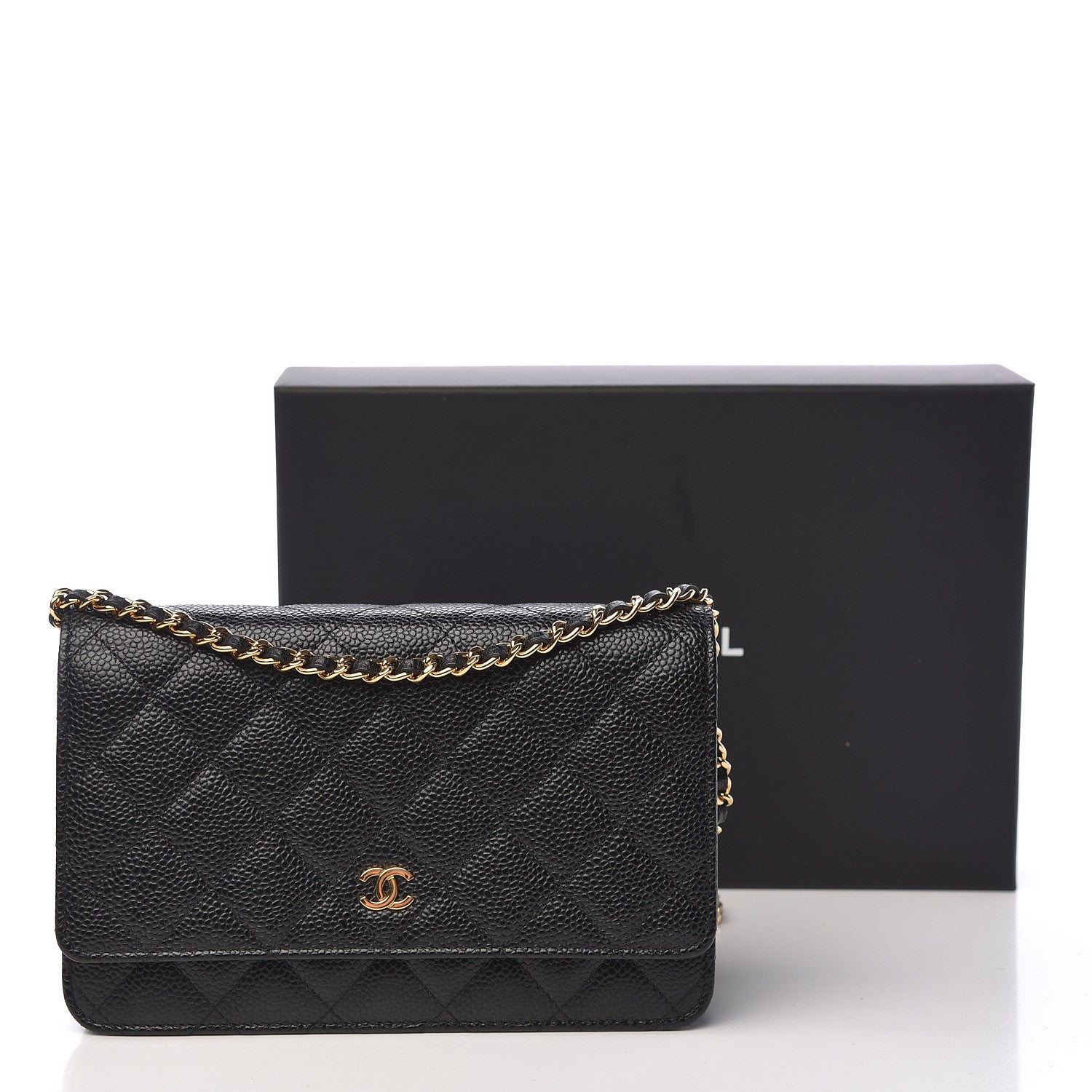 Chanel Caviar Quilted Wallet On Chain WOC Black 13 of 13