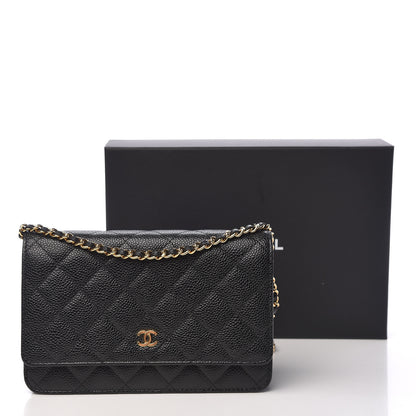 Chanel Caviar Quilted Wallet On Chain WOC Black 13 of 13
