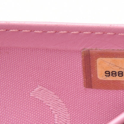 Chanel Calfskin Quilted Cambon Yen Wallet Pink 8 of 16