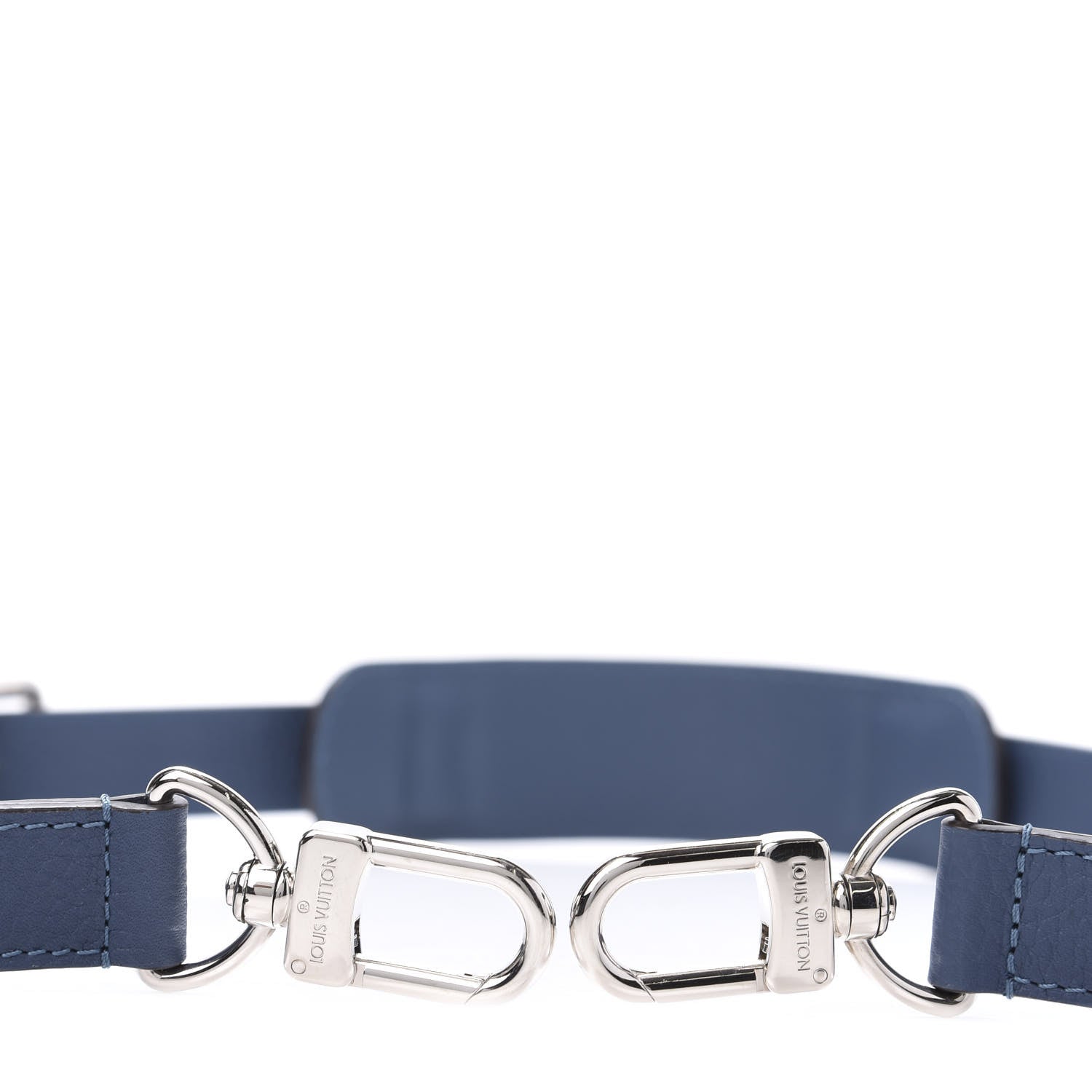 Louis Vuitton Calfskin Adjustable Keepall Bandouliere Shoulder Strap Blue 3 of 5