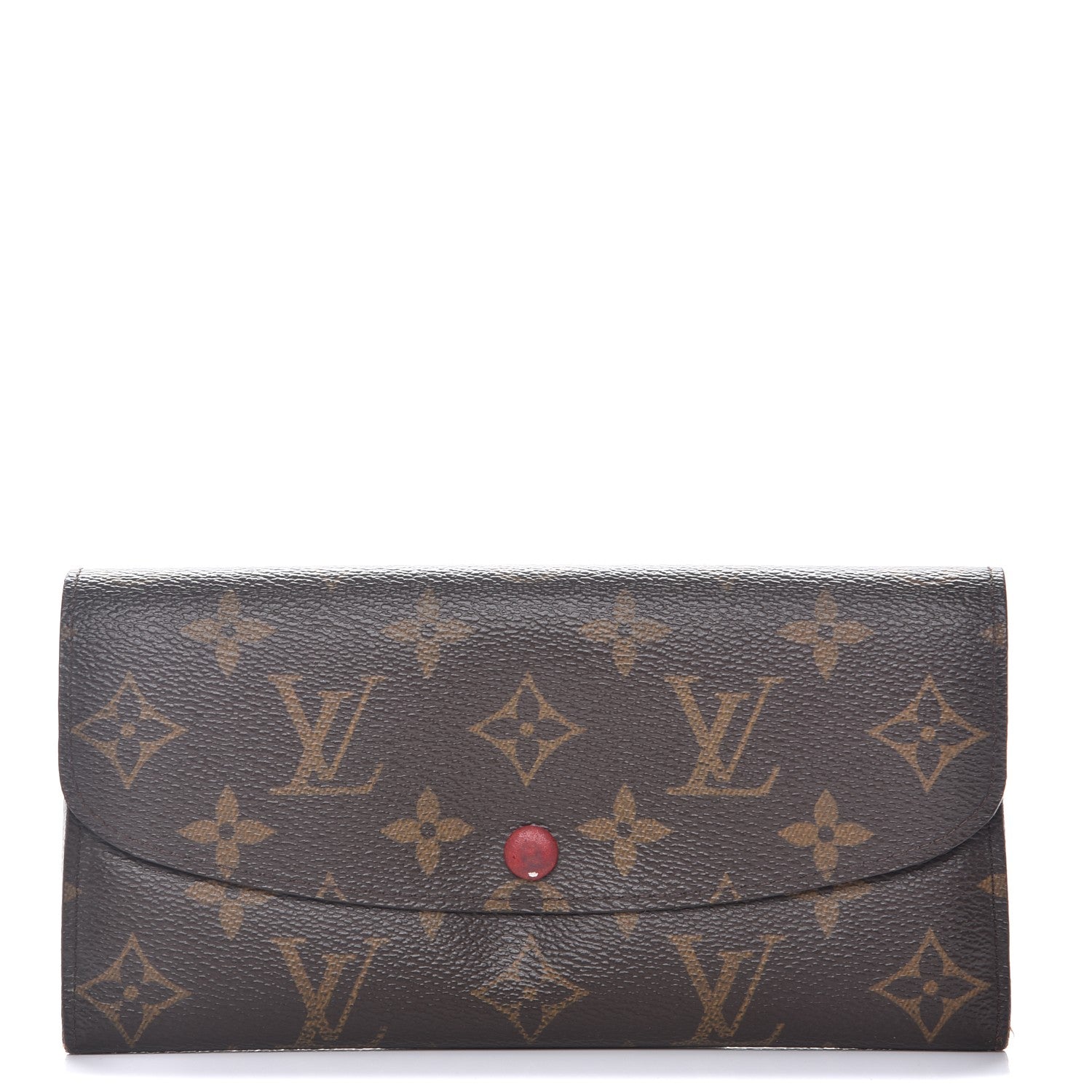 Louis Vuitton Monogram Emilie Wallet Red 1 of 10