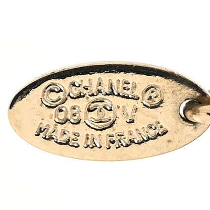 Chanel Crystal Pearl CC Long Necklace Silver 5 of 6