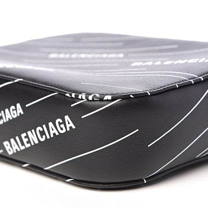 Balenciaga Calfskin Everyday Logo Print S Camera Bag Black 9 of 10