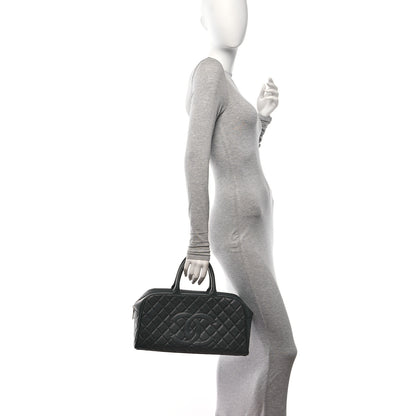 Chanel Caviar Quilted Boston Black 2 of 10